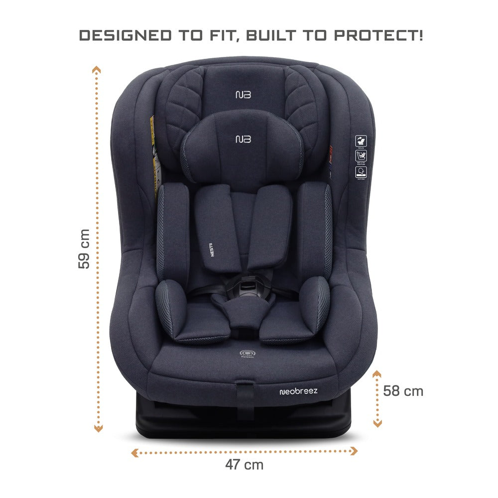 Neobreez Nestii 2 In 1 Convertible Baby Infant Car Seat Grey Neobreez Yallatoys