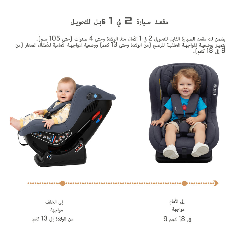 Neobreez Nestii 2 In 1 Convertible Baby Infant Car Seat Grey Neobreez Yallatoys