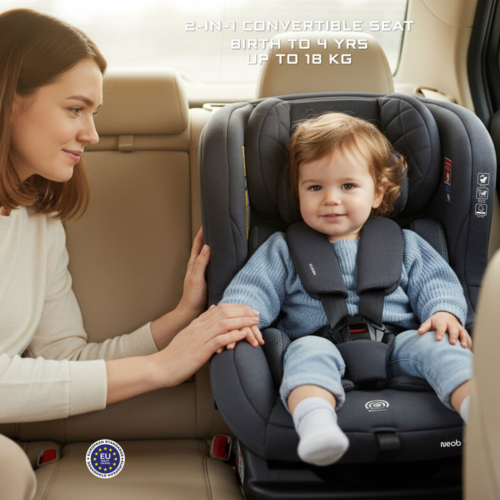 Neobreez Nestii 2 In 1 Convertible Baby Infant Car Seat Grey Neobreez Yallatoys