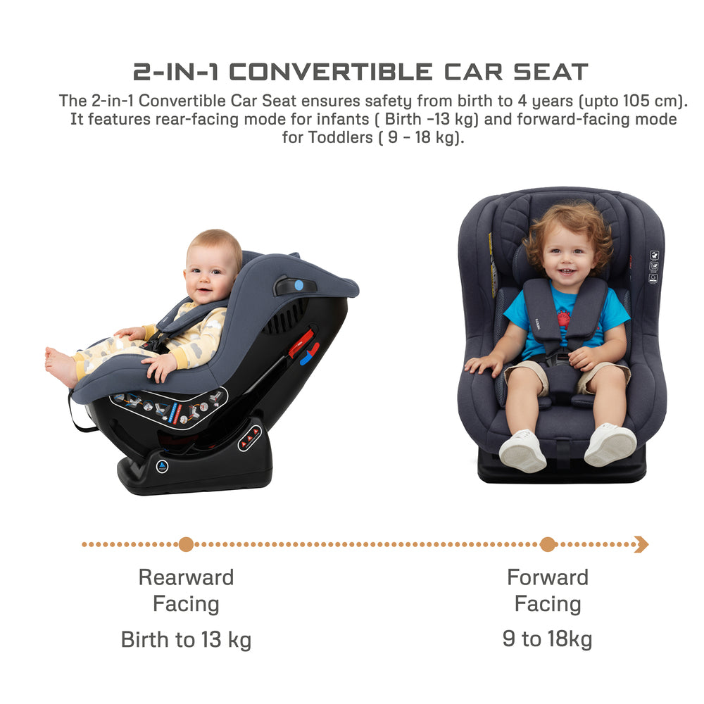 Neobreez Nestii 2 In 1 Convertible Baby Infant Car Seat Grey Neobreez Yallatoys