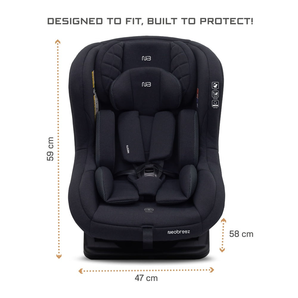 Neobreez Nestii 2 In 1 Convertible Baby Infant Car Seat Black Neobreez Yallatoys
