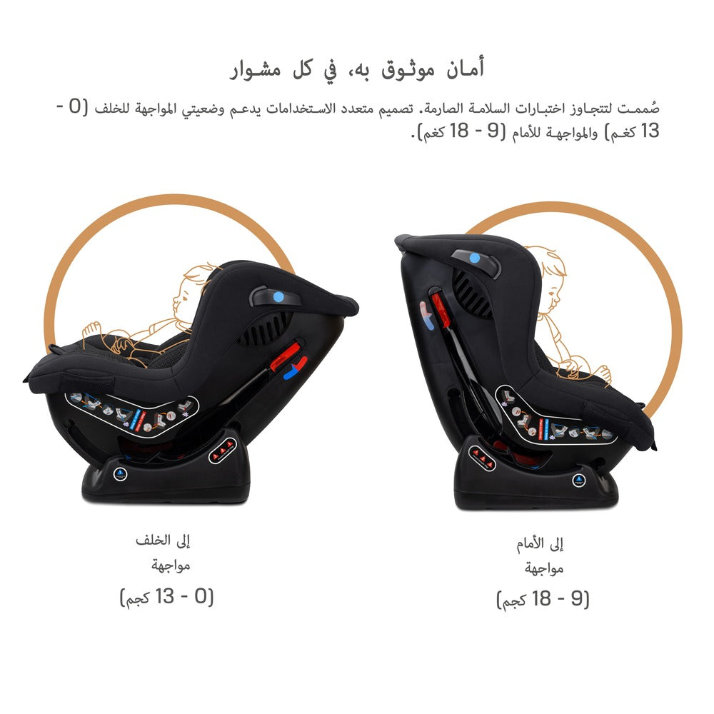 Neobreez Nestii 2 In 1 Convertible Baby Infant Car Seat Black Neobreez Yallatoys