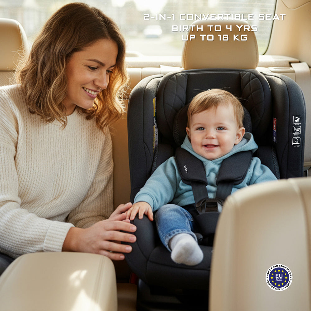 Neobreez Nestii 2 In 1 Convertible Baby Infant Car Seat Black Neobreez Yallatoys