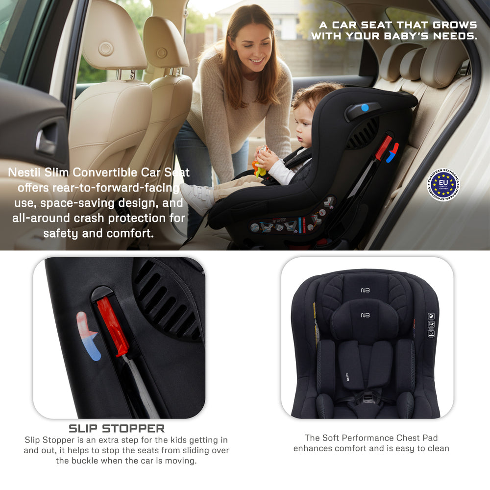 Neobreez Nestii 2 In 1 Convertible Baby Infant Car Seat Black Neobreez Yallatoys