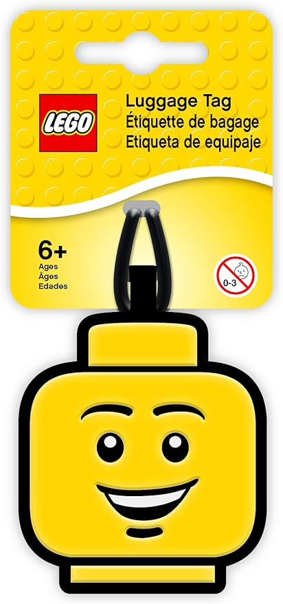 Lego IQ Bag Tag Boy Face