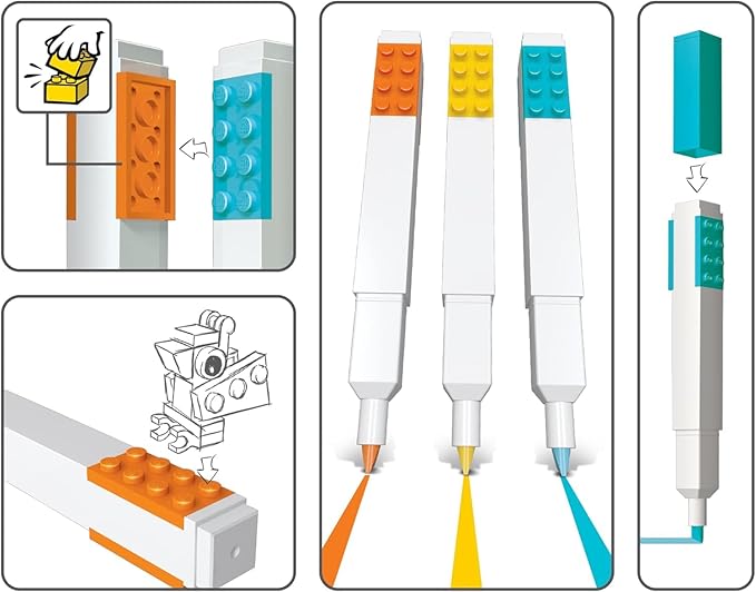 Lego IQ Highlighters 3 Pack Detail