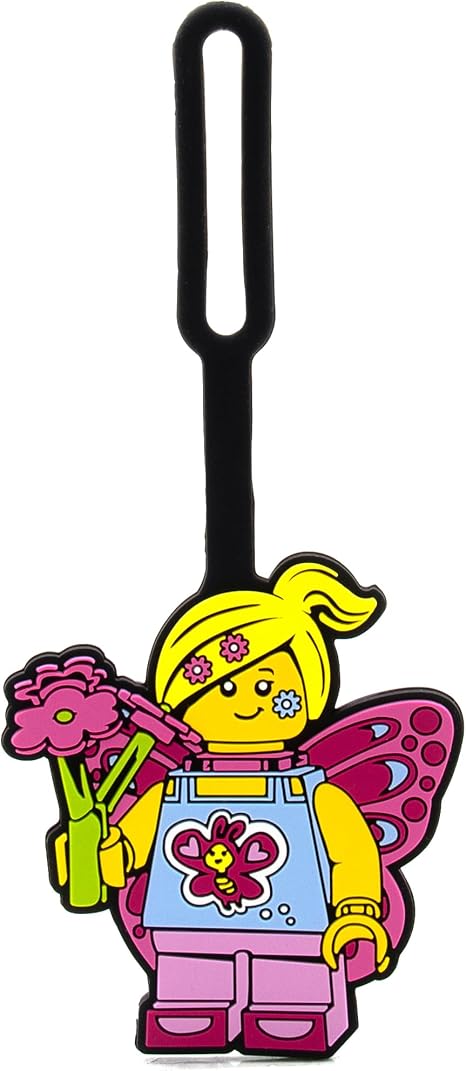 Lego Butterfly Girl Bag Tag
