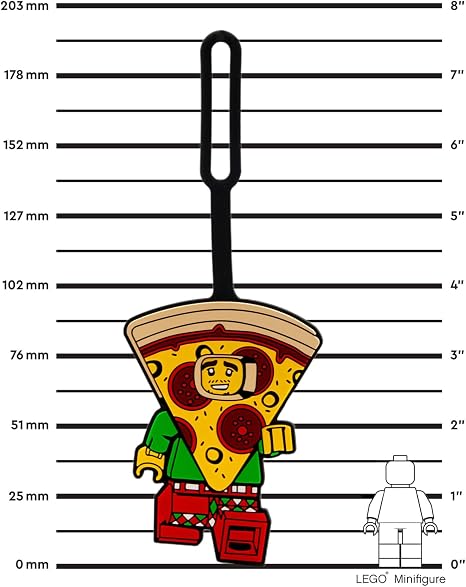 Lego IQ Bag Tag Pizza Guy Size