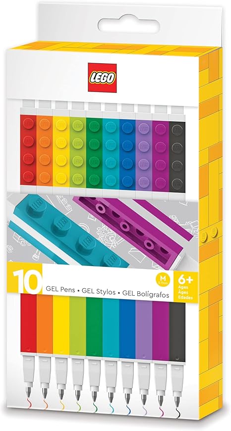 Lego IQ Gel Pens 10 Pack