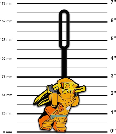 Lego IQ Ninjago Bag Tag Arin Size