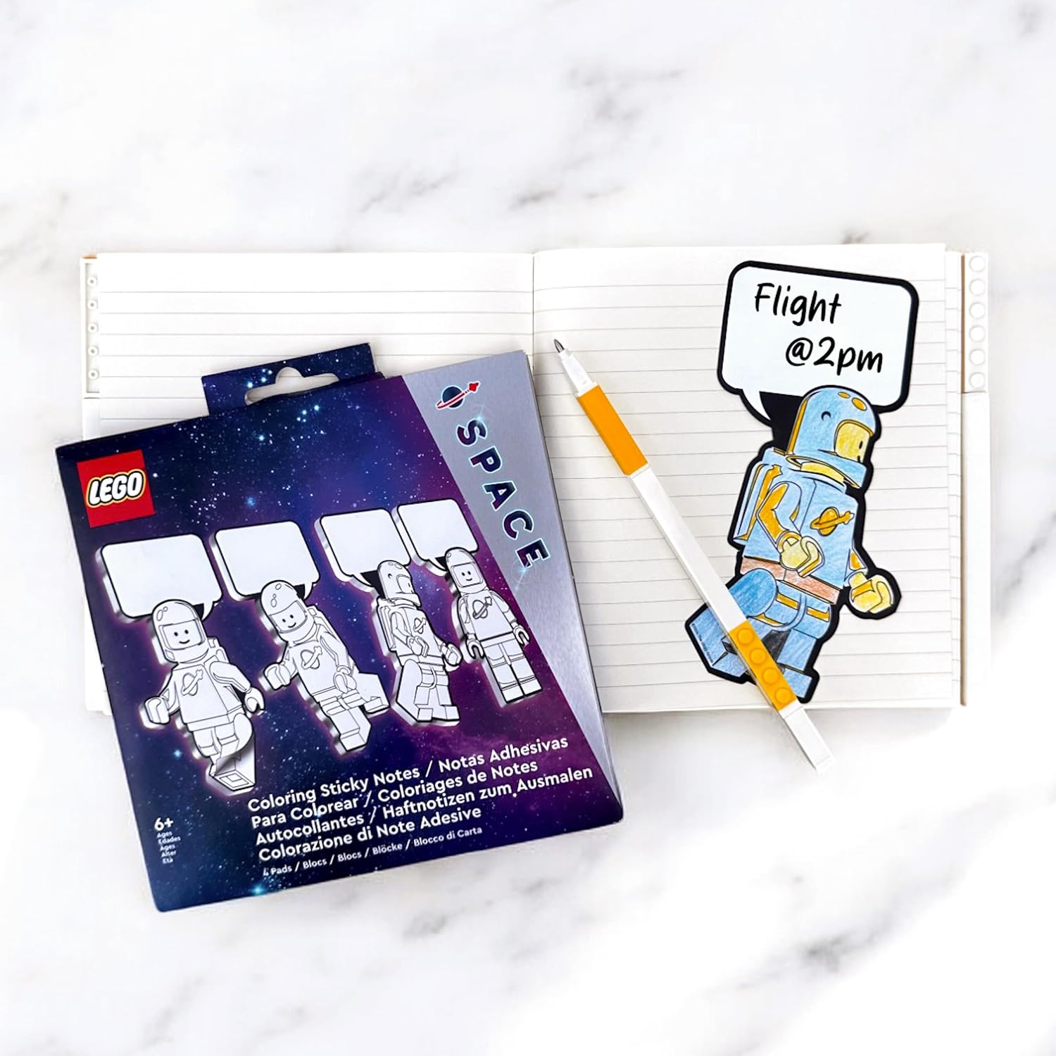 Lego IQ Minifigures Sticky Notes Spaceman