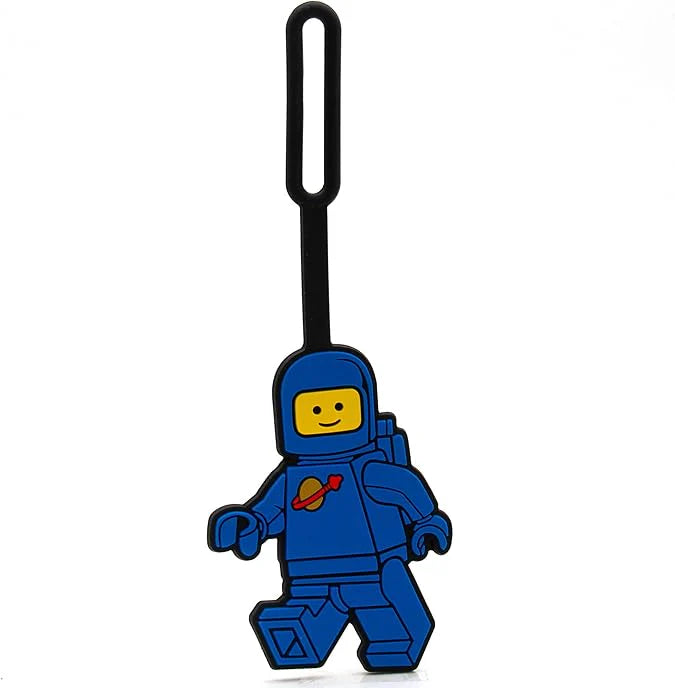 Lego IQ Minifigures Bag Tag Spaceman Blue