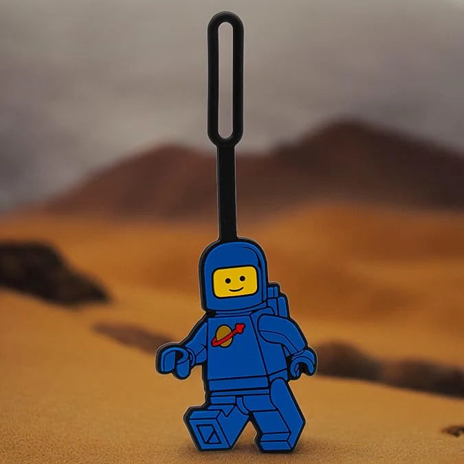 Lego IQ Minifigures Bag Tag Spaceman Blue Bg
