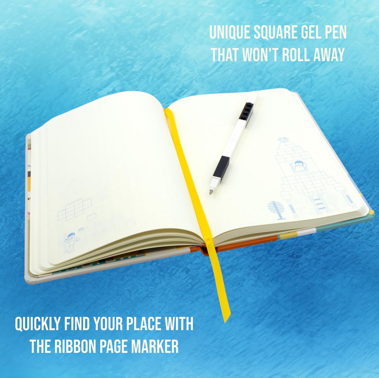 Lego IQ Minifigures EZ2R Notebook Thoughts Open