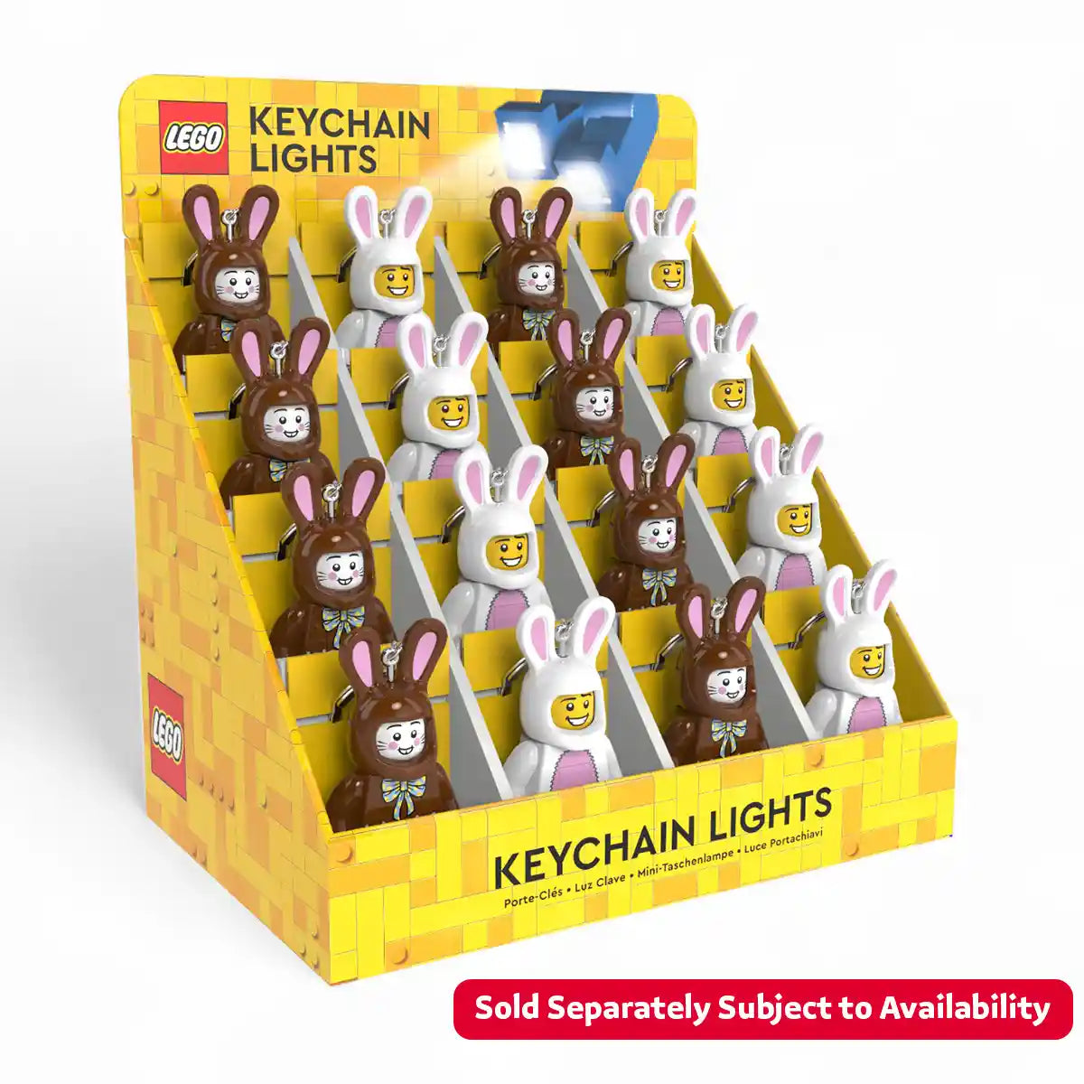 Lego IQ Minifigures Keychain Light Easter Assorted