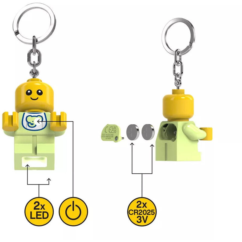 Lego IQ Minifigures Keychain Light Baby Function