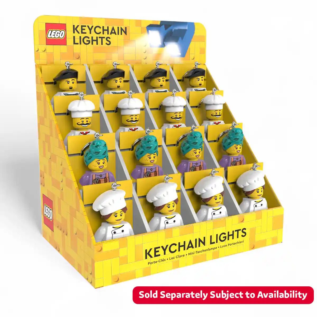 Lego IQ Minifigures Keychain Light Tim Assorted-1Pc
