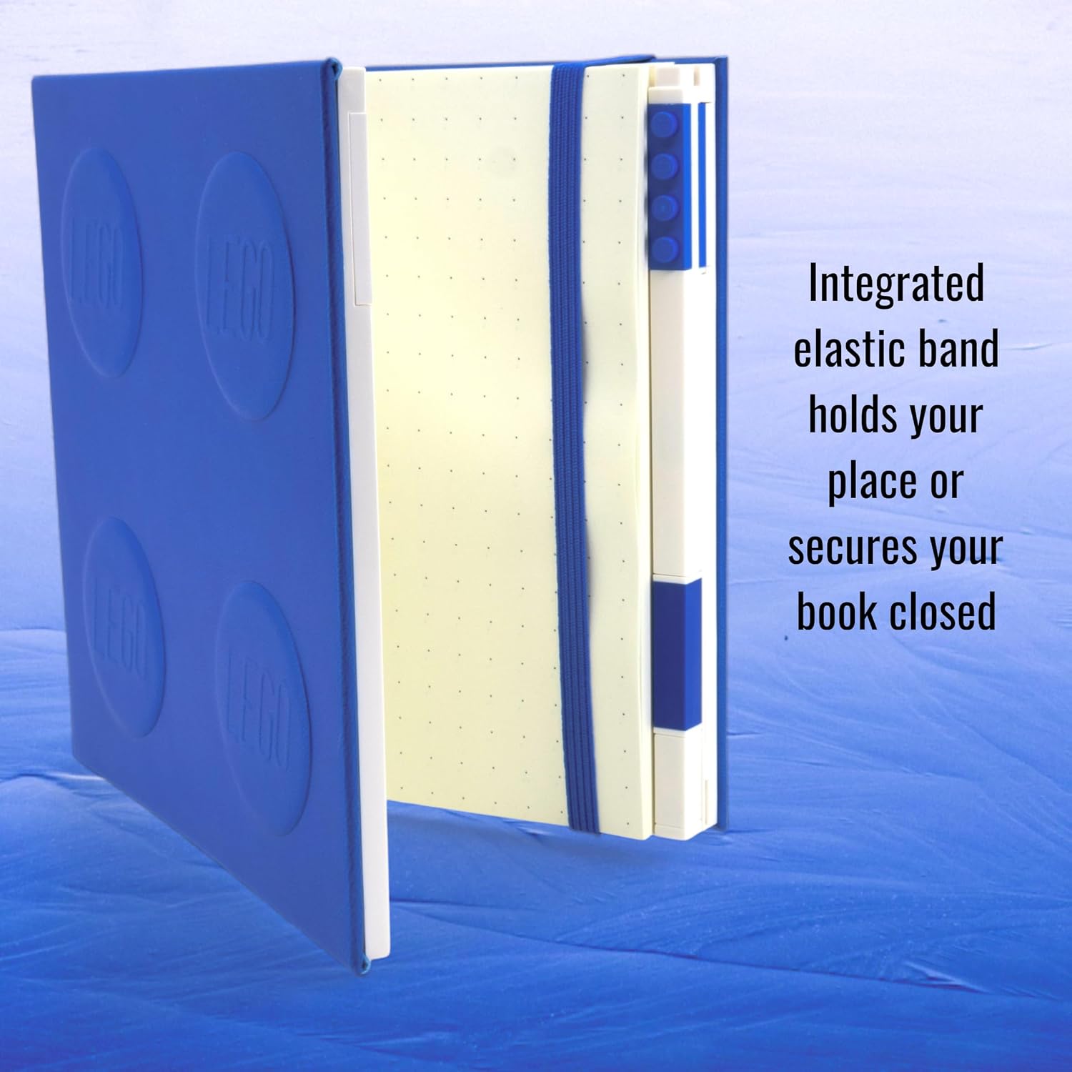 Lego IQ Locking Notebook with Gel Pen Blue Side