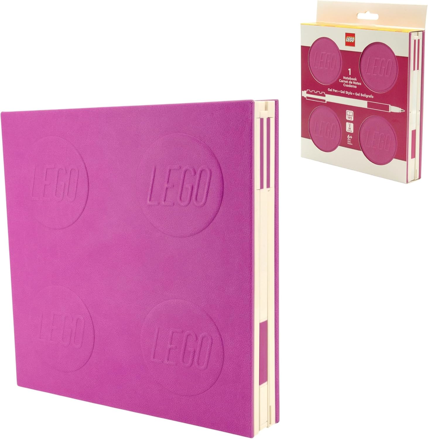 Lego IQ Locking Notebook with Gel Pen Violet