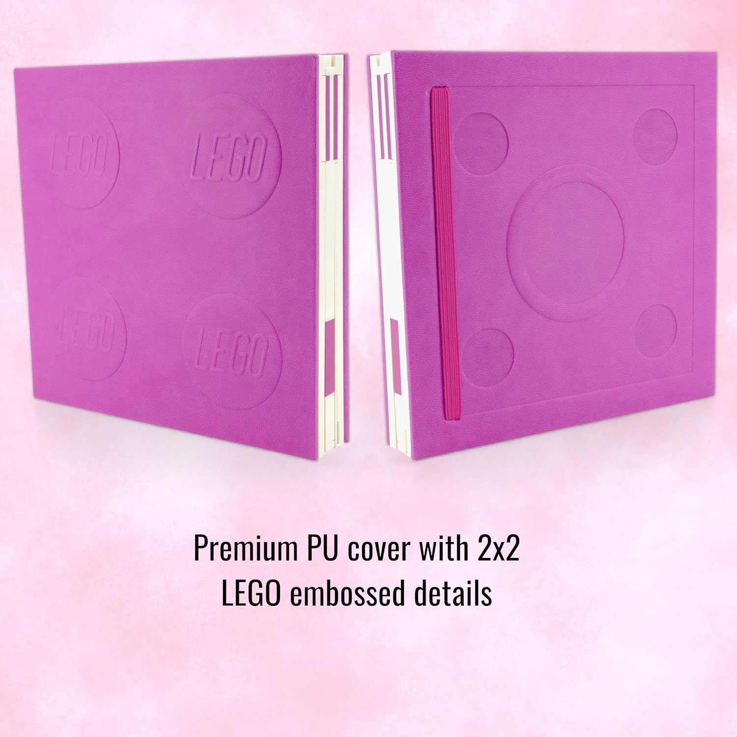 Lego IQ Locking Notebook with Gel Pen Violet Back