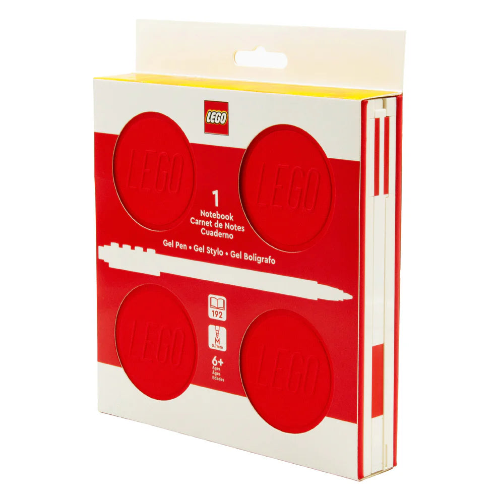 Lego IQ Locking Notebook with Gel Pen Red