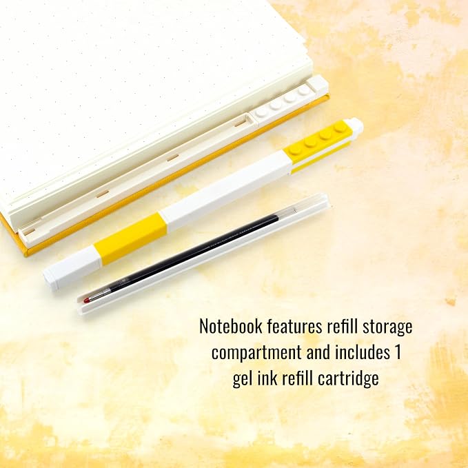 Lego IQ Locking Notebook with Gel Pen Yellow Close