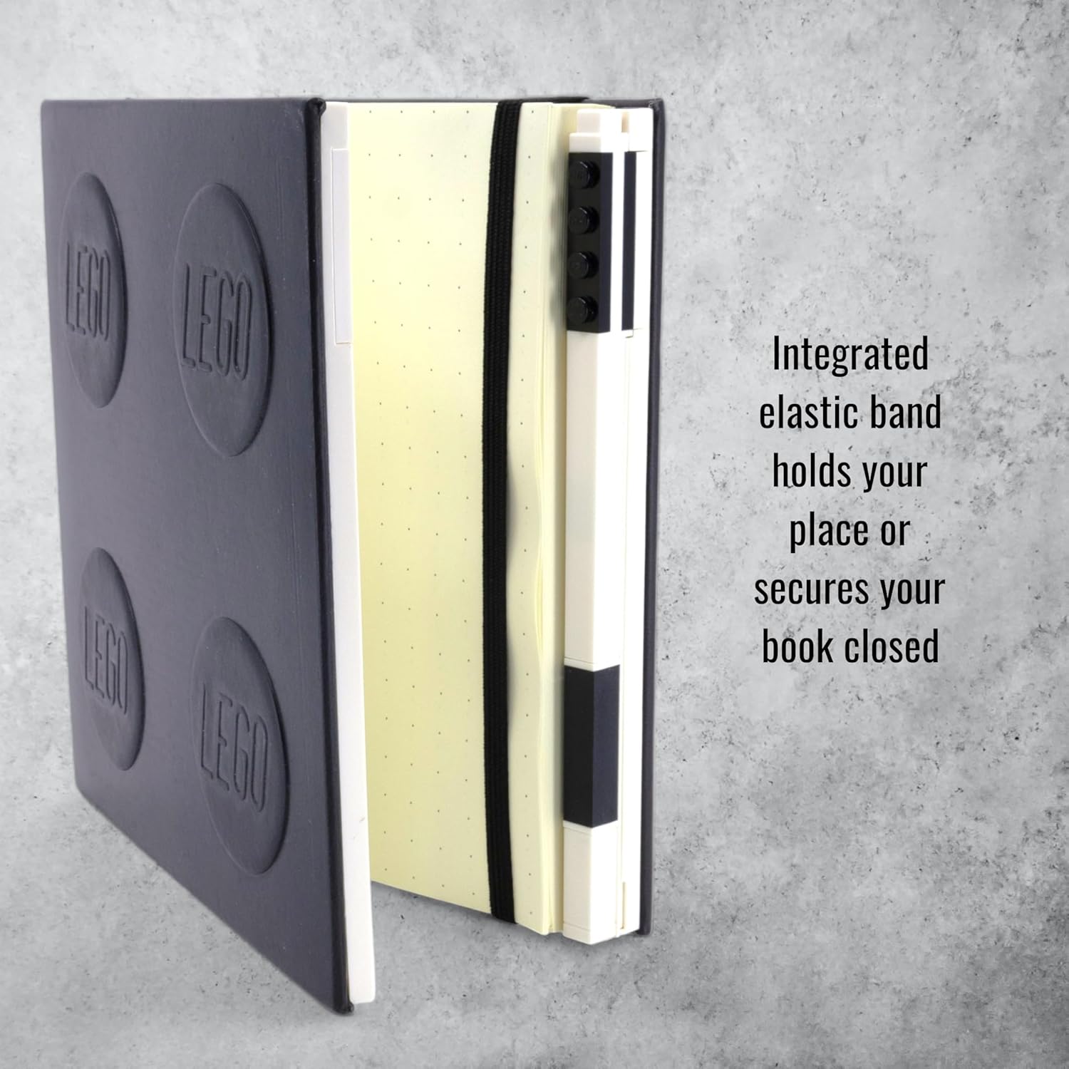 Lego IQ Locking Notebook with Gel Pen Black Side
