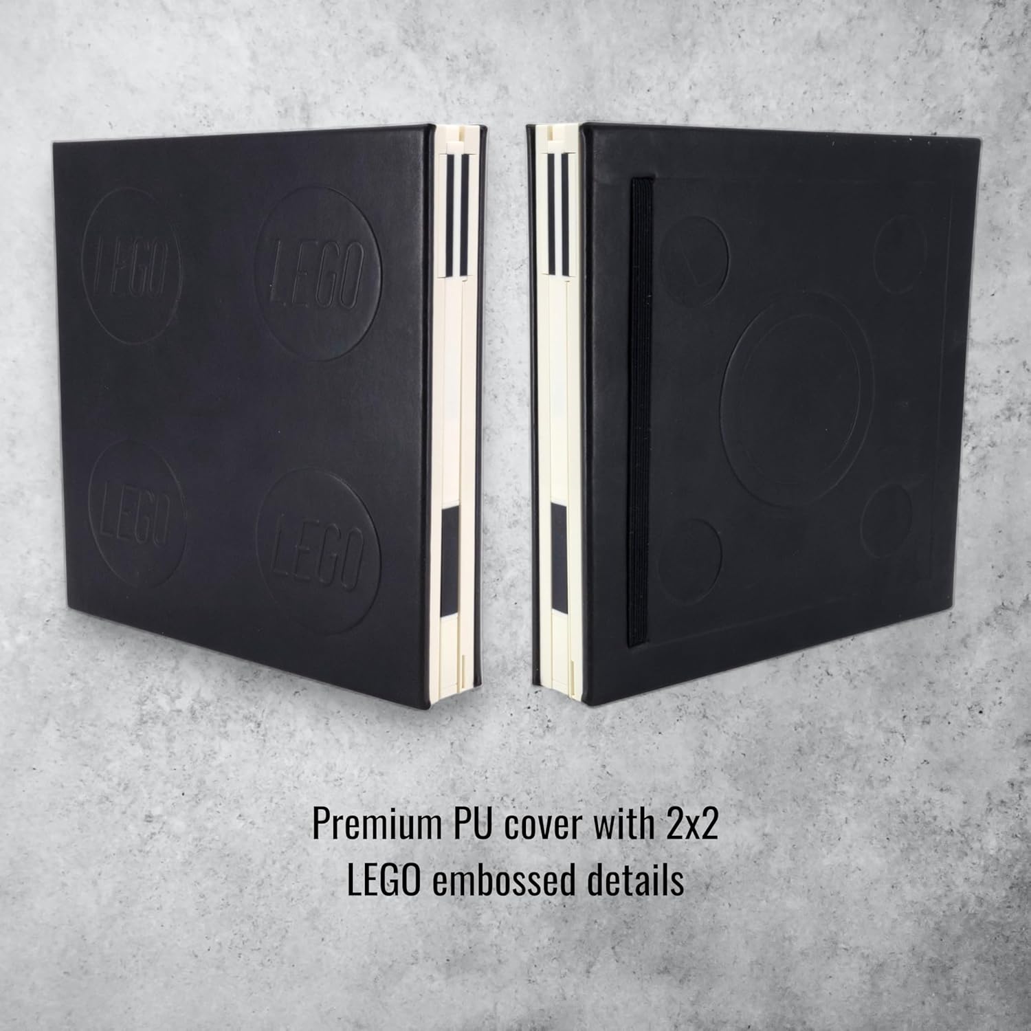 Lego IQ Locking Notebook with Gel Pen Black Close