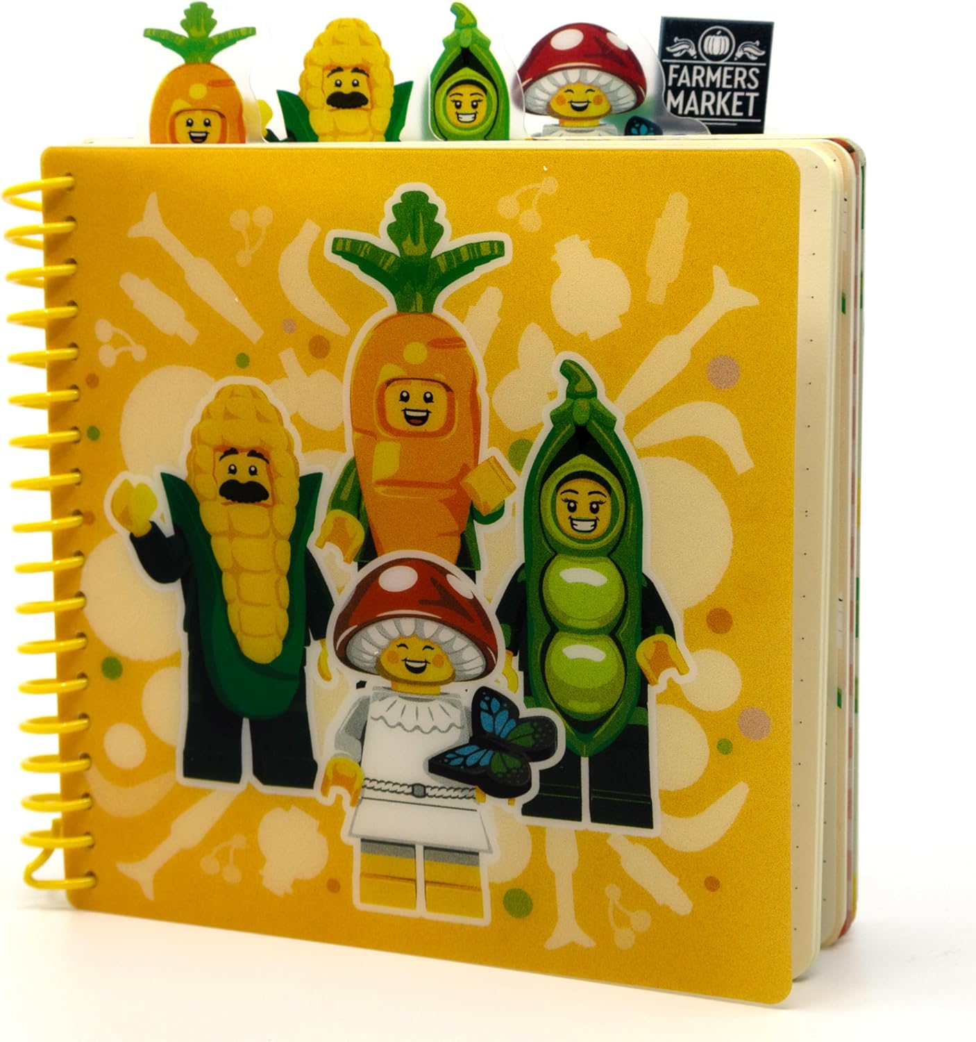 Lego IQ Minifigures Tab Notebook Farmers Market