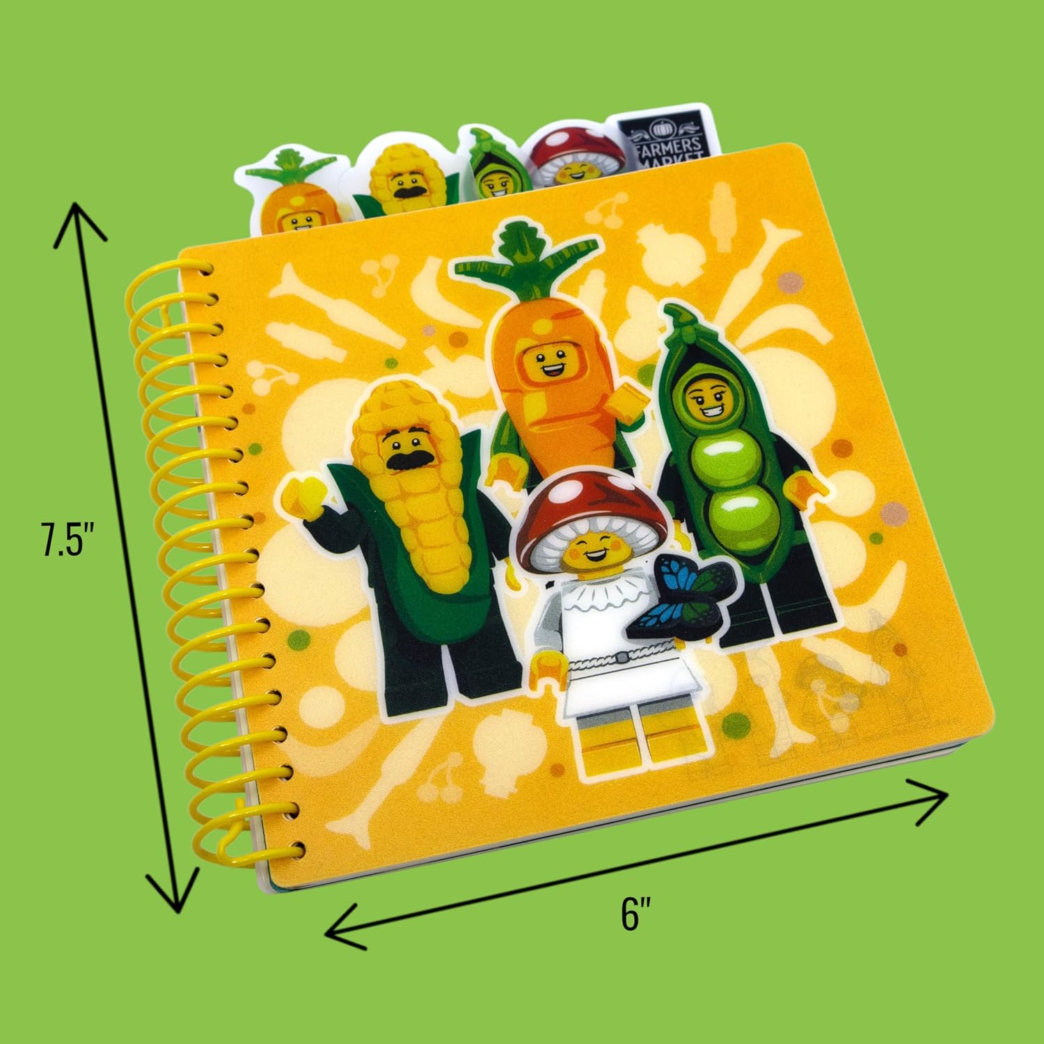 Lego IQ Minifigures Tab Notebook Farmers Market Size