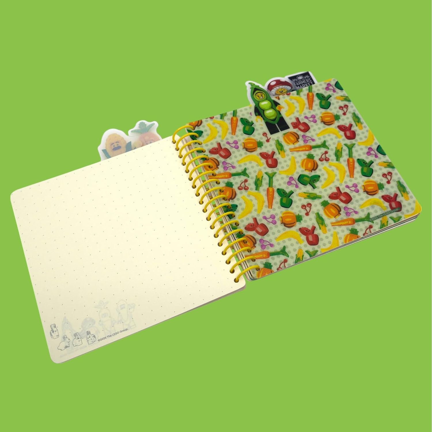 Lego IQ Minifigures Tab Notebook Farmers Market Open