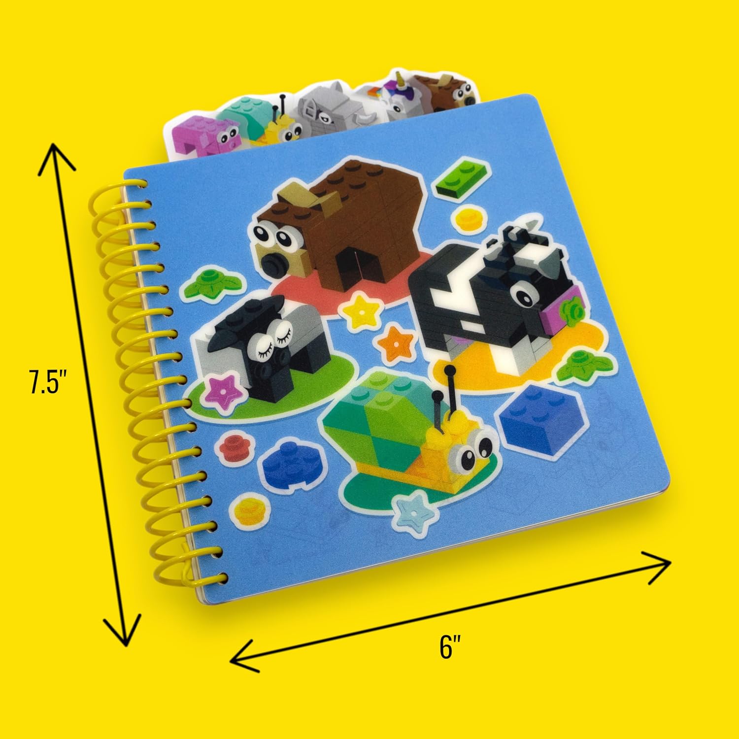 Lego IQ Tab Notebook Animals Size