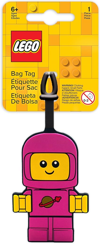 Lego IQ Minifigures Bag Tag Pink Spacebaby