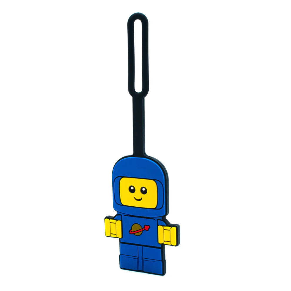 Lego IQ Minifigures Bag Tag Blue Spacebaby Side