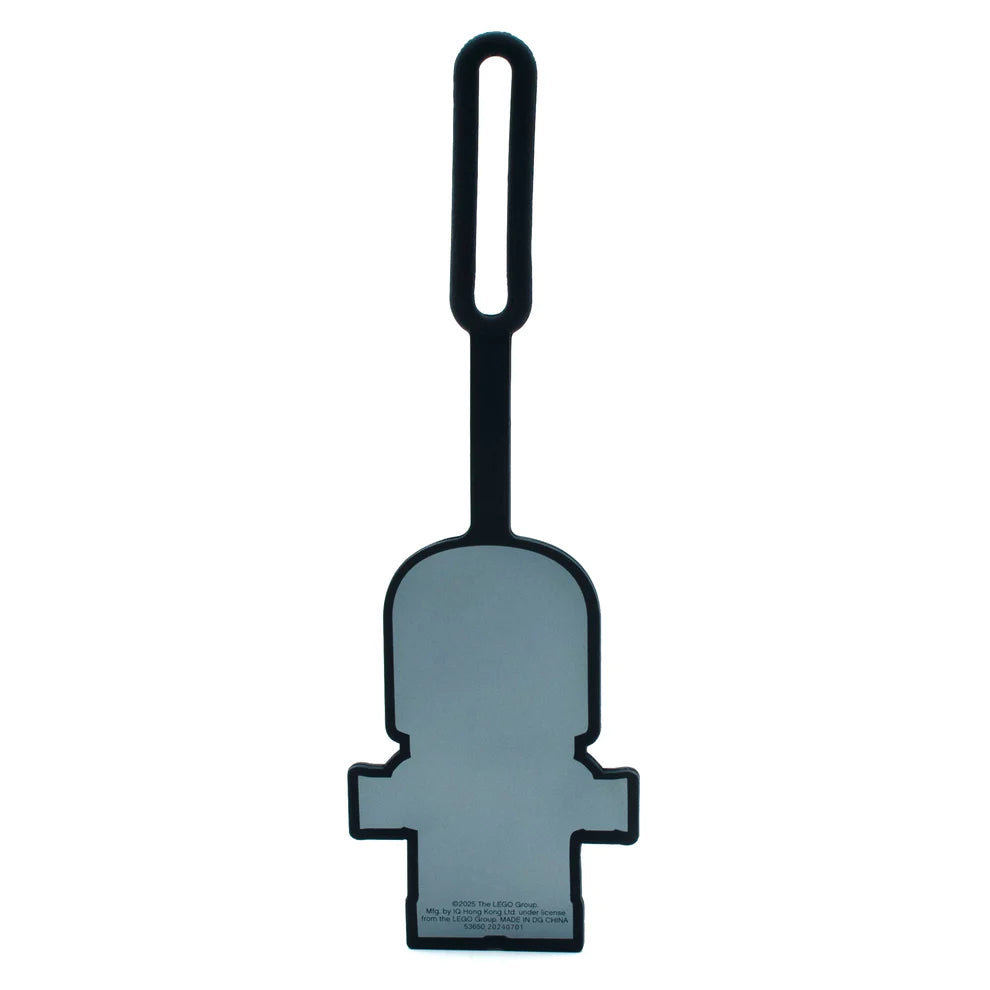 Lego IQ Minifigures Bag Tag Blue Spacebaby Back