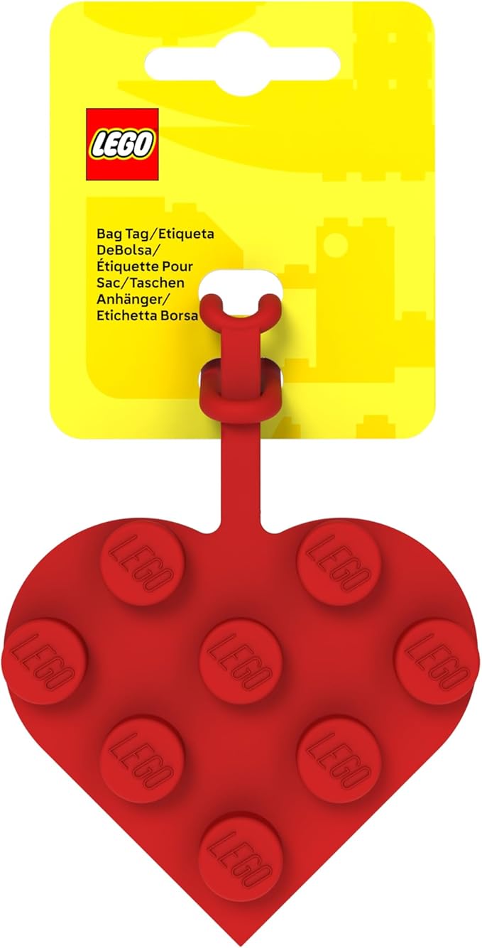 Lego IQ Bag Tag 3x3 Heart Red Pack