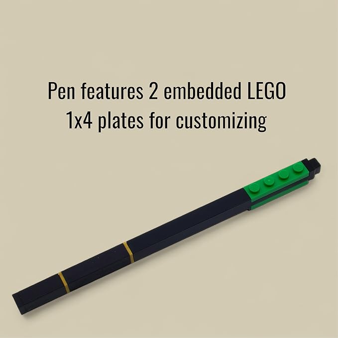 Lego IQ Gel Pen with Pen Topper Botanicals