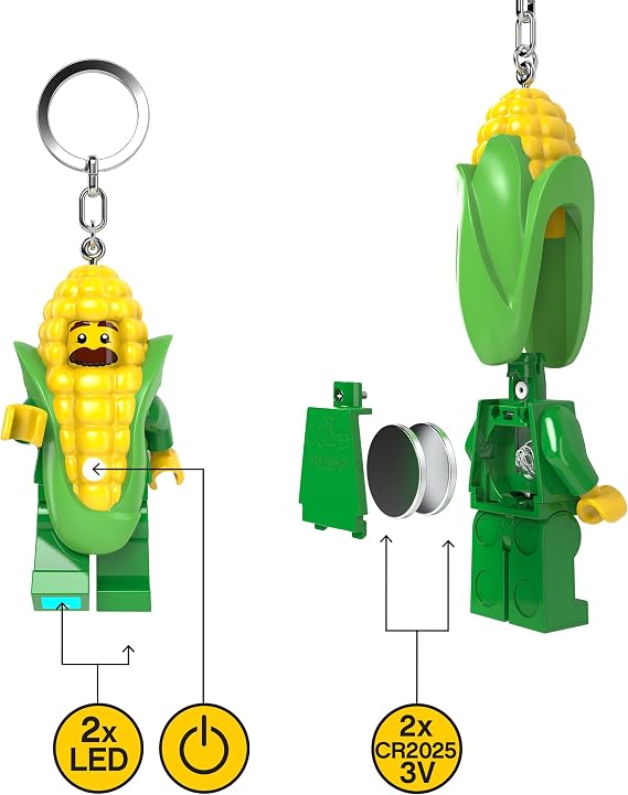 Lego IQ Minifigures Keychain Light Farmers Market Function