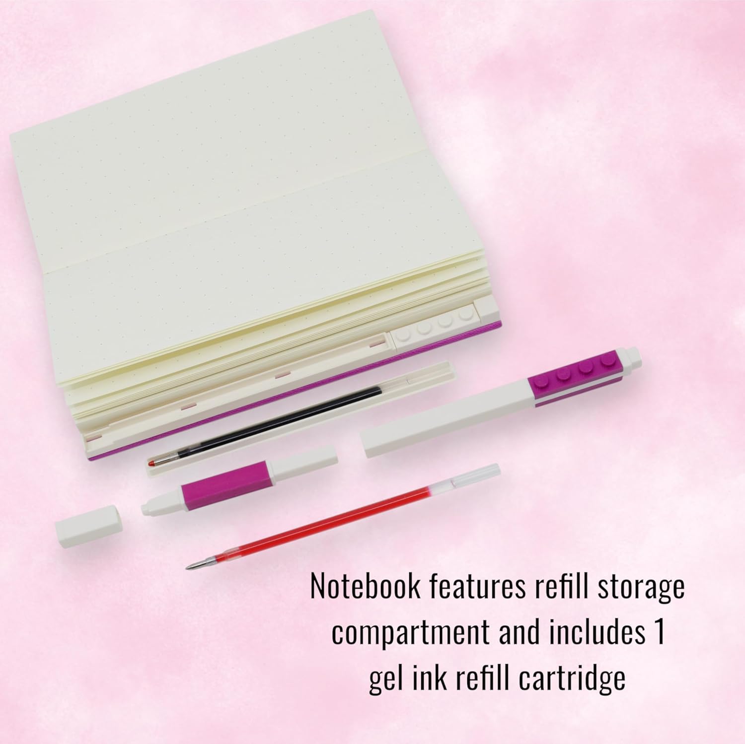 Lego IQ Locking Notebook with Gel Pen 1x2 Violet Included