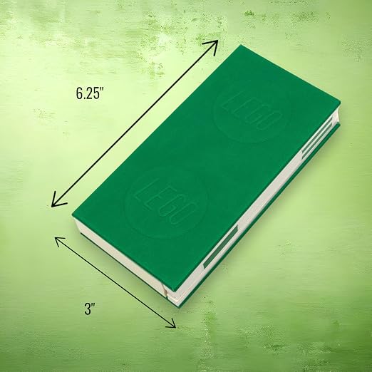 Lego IQ Locking Notebook with Gel Pen 1x2 Green Size