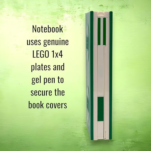 Lego IQ Locking Notebook with Gel Pen 1x2 Green Side