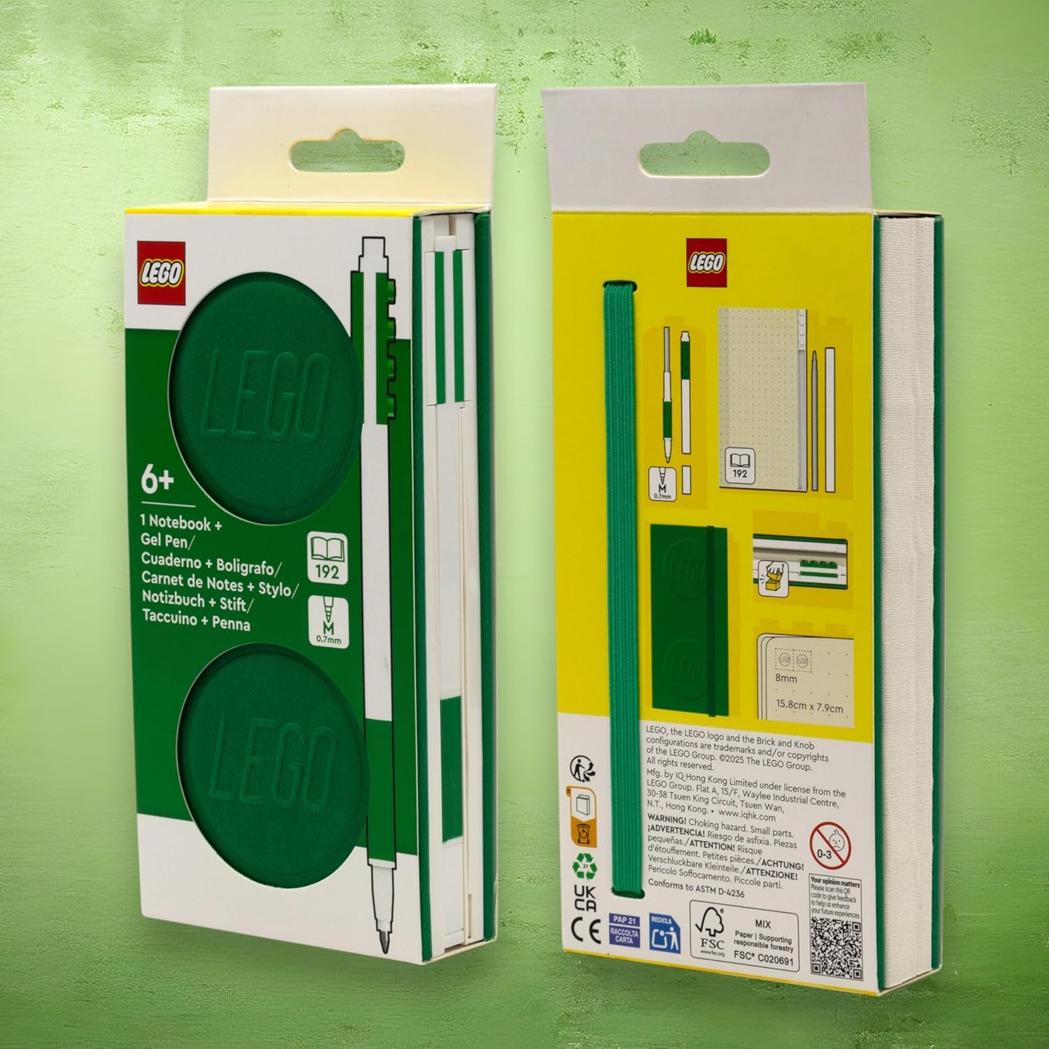 Buy Lego IQ Locking Notebook with Gel Pen 1x2 Green