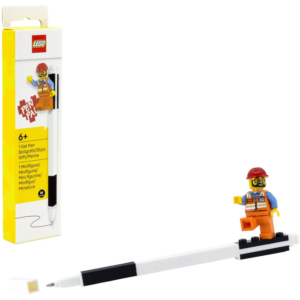 Lego IQ Pen Pel Gel Pen with Minifigure Black