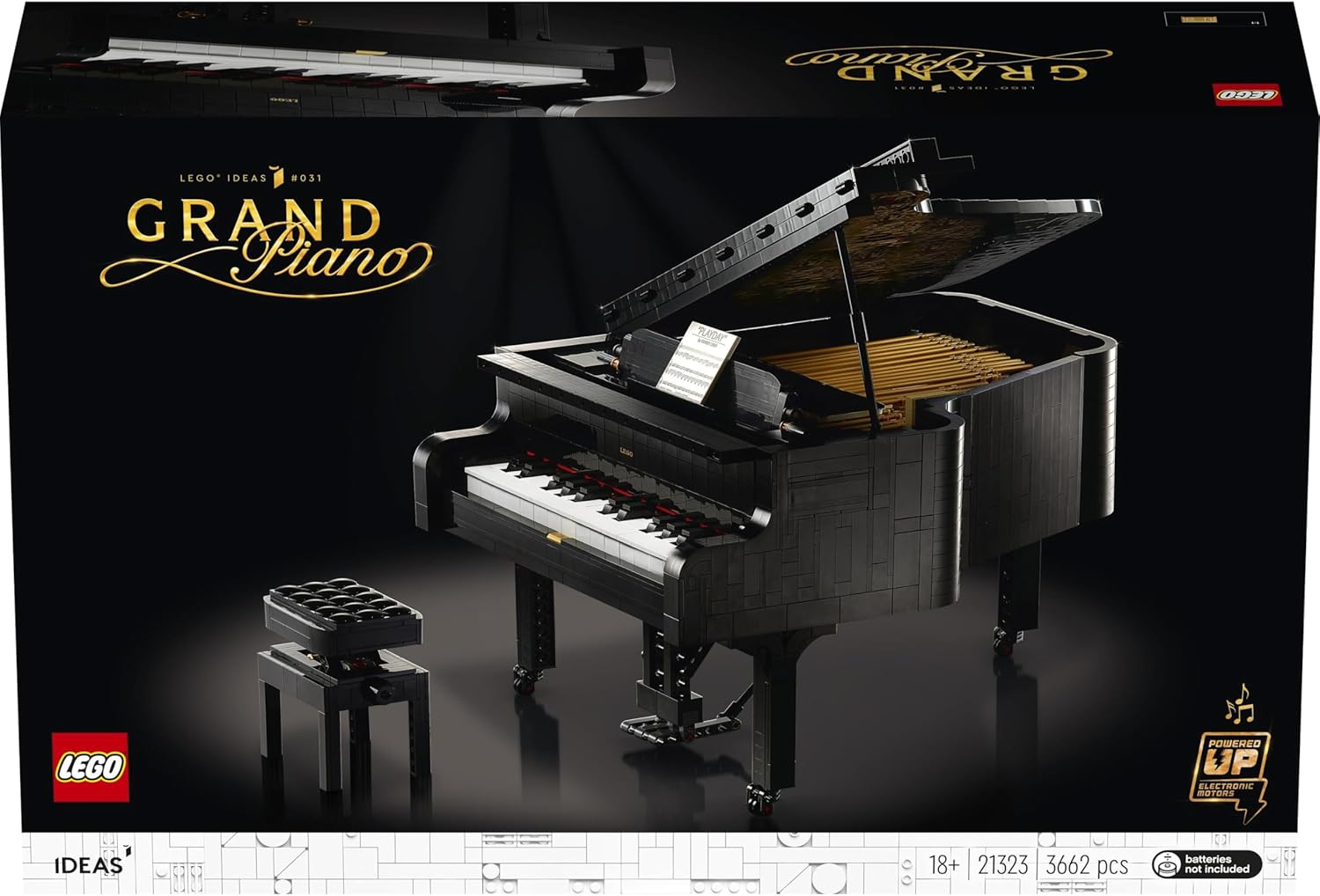 Lego Ideas Grand Piano 21323 Model Building Kit 3662Pcs