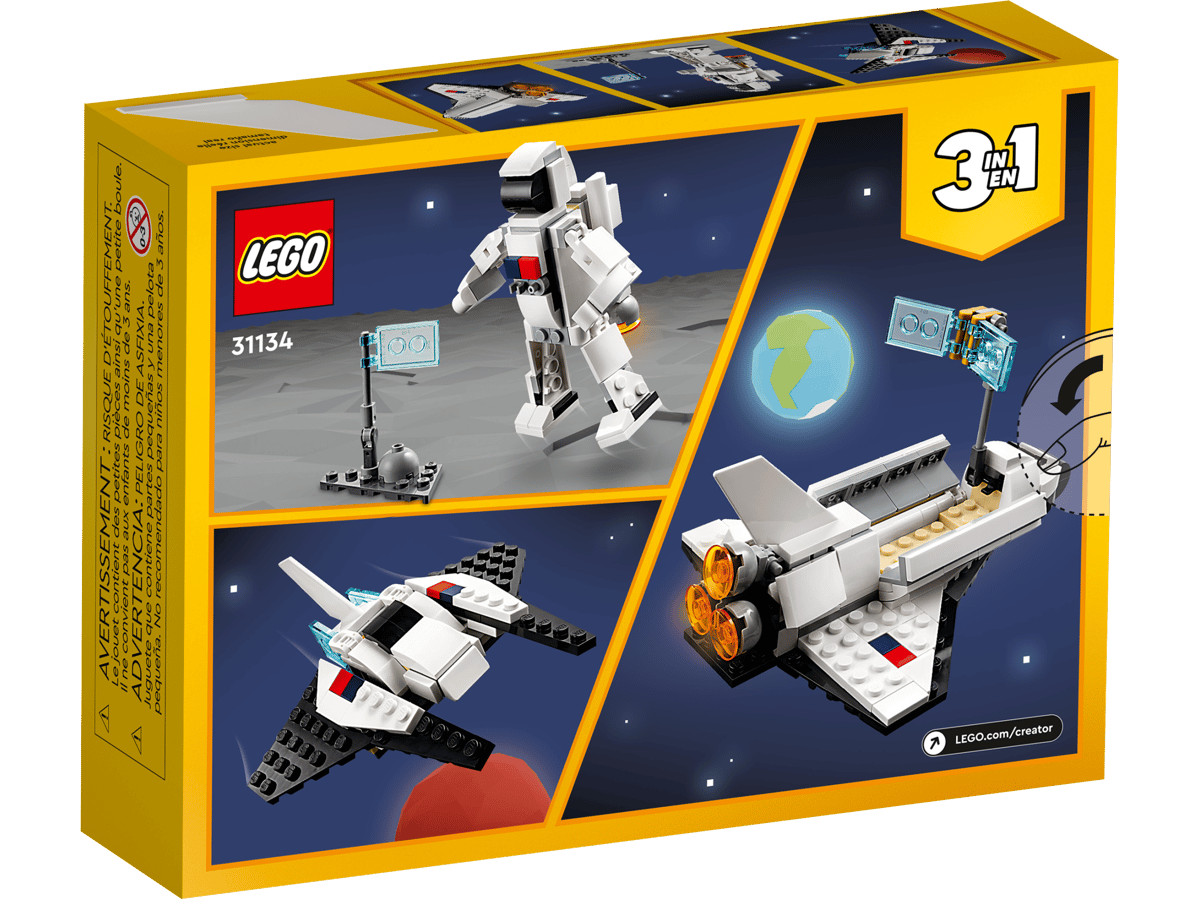 Lego Creator 31134 Space Shuttle-144 Parts Box