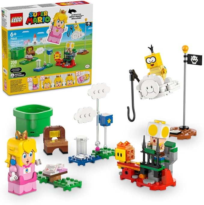 Lego Super Mario Adventures with Interactive LEGO Peach 208Pcs