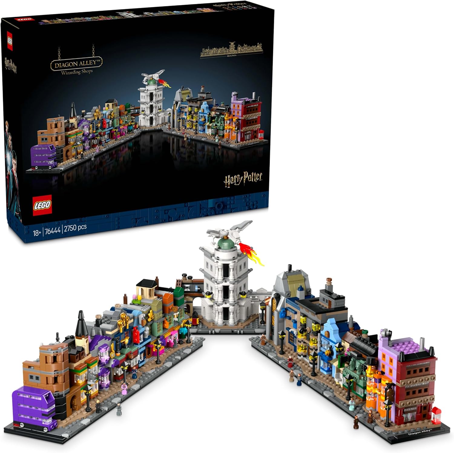 Lego Harry Potter 76444 Diagon Alley Wizarding Shops 2750Pcs