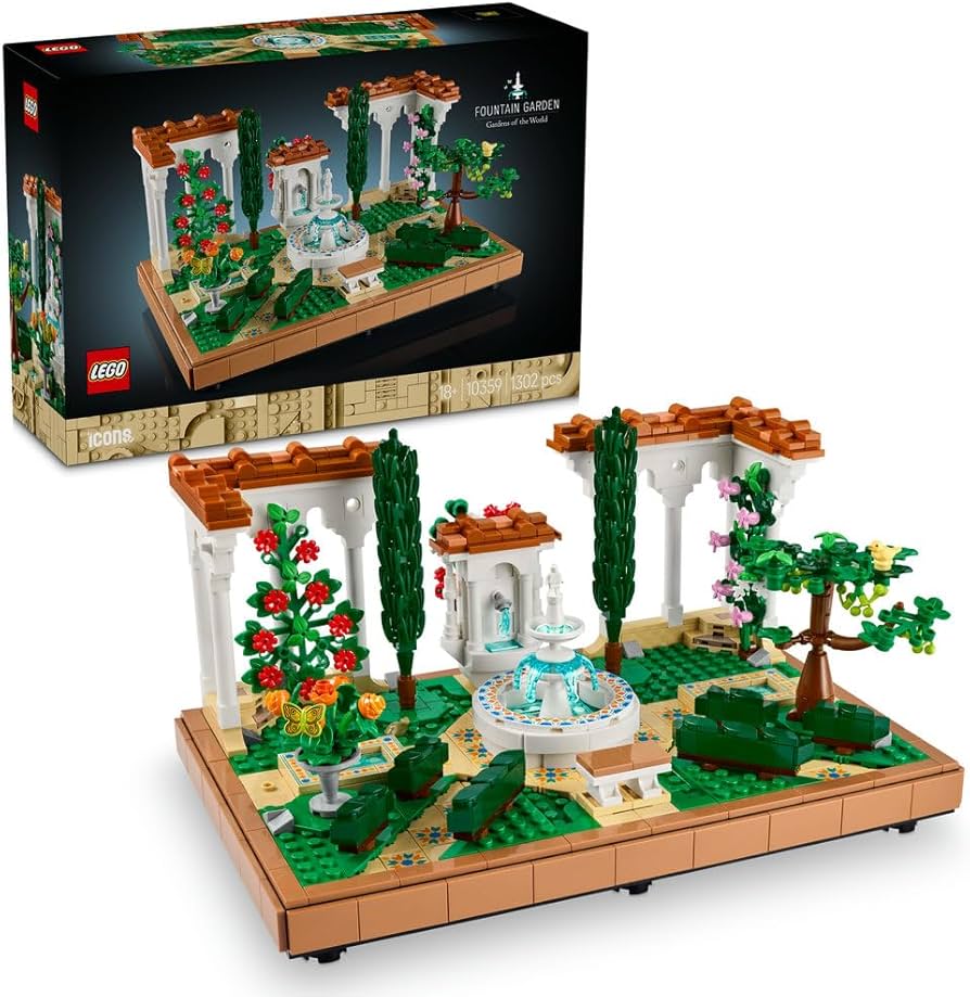 Lego Icons 10359 Fountain Garden 1302Pcs