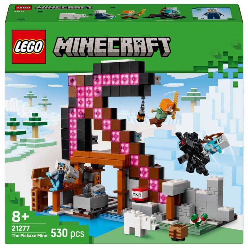 Lego Minecraft 21277 The Mine Pickaxe 530Pcs