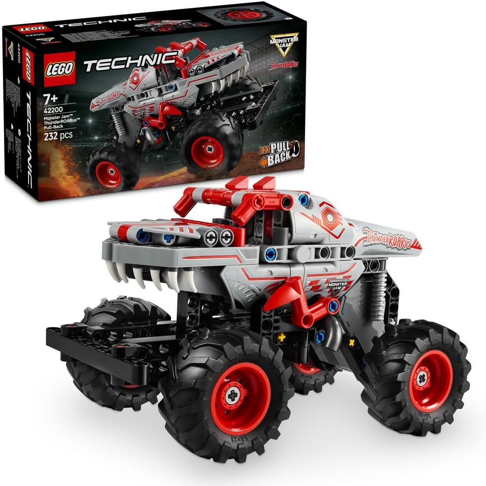 Lego Technic 42200 Monster Jam ThunderROARus Pull-Back 232Pcs